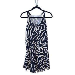 Club Monaco Sleeveless Racerback Pullover Fit and Flare Silk Dress Size 0